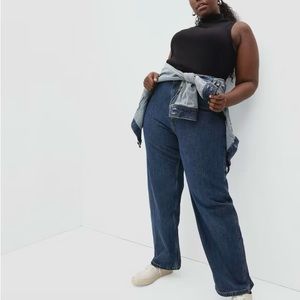 Everlane Way-High Baggy Jean in Washed Midnight